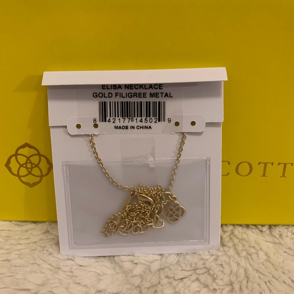 Kendra Scott 💛 Elisa Brie Pendant Necklace in Gold - Picture 7 of 7
